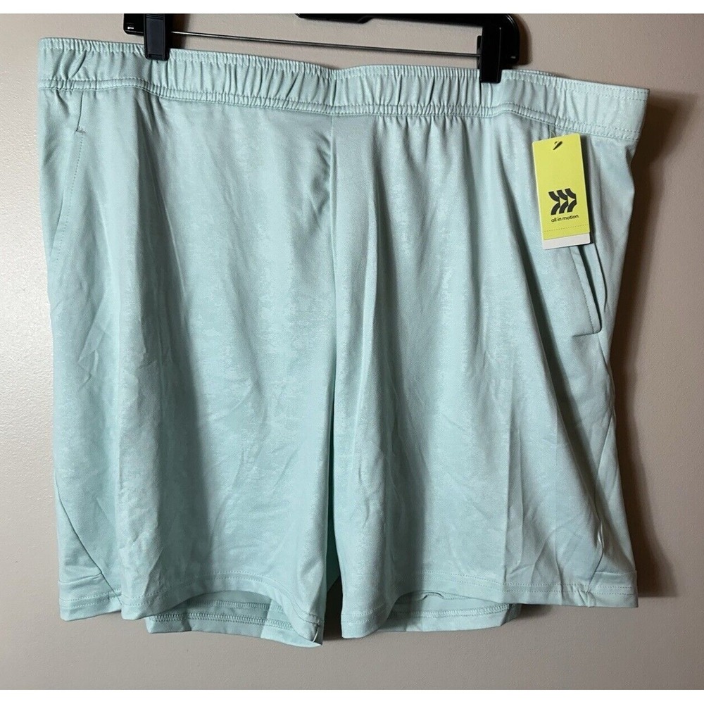 All In Motion Shorts Womens XXL Mint Green Training Performance Yoga Running NWT